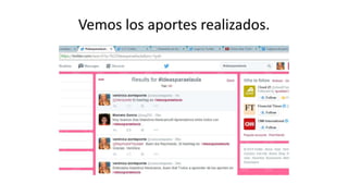 Vemos los aportes realizados.