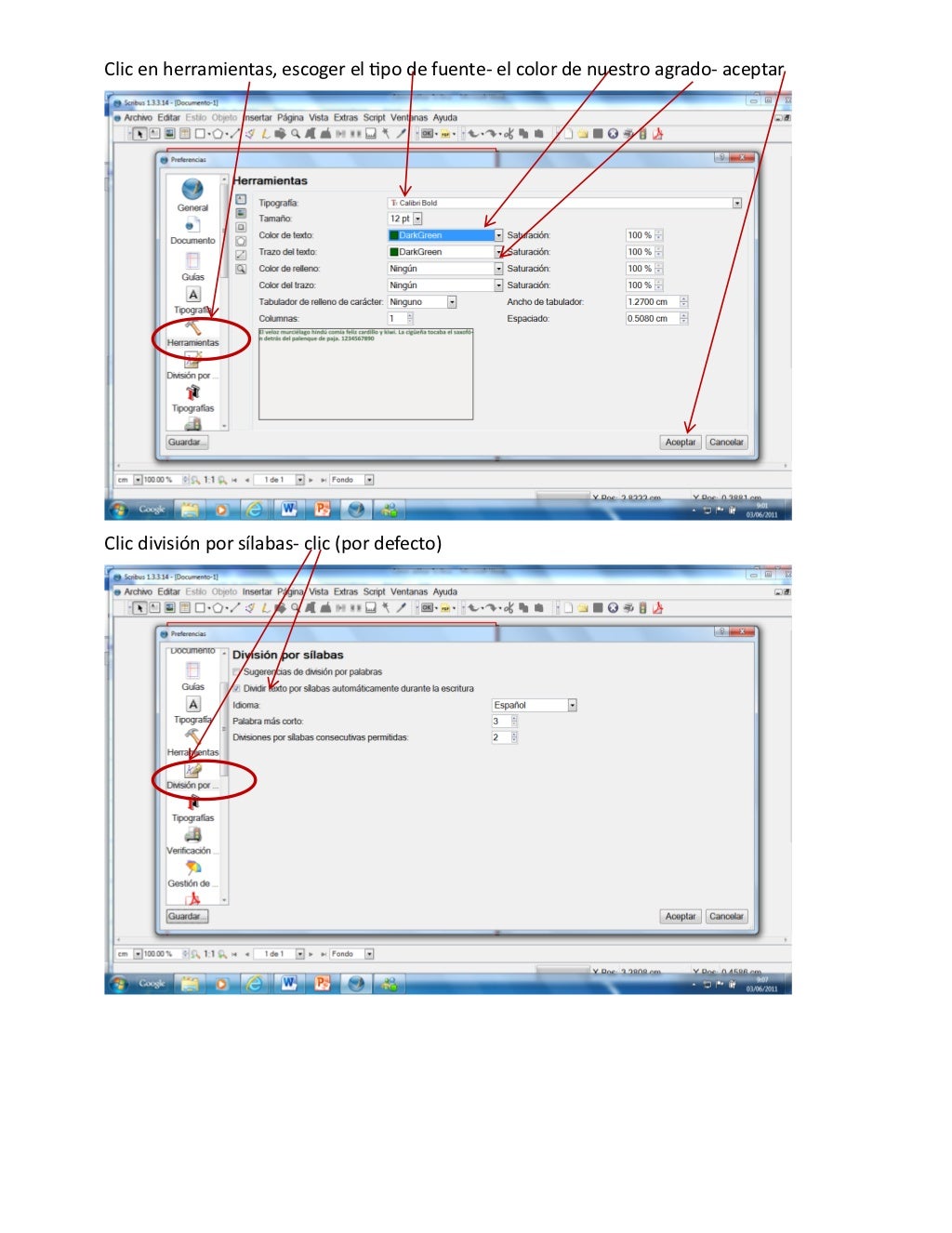 Cómo utilizar scribus