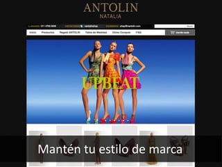 39
Mantén tu estilo de marca
 