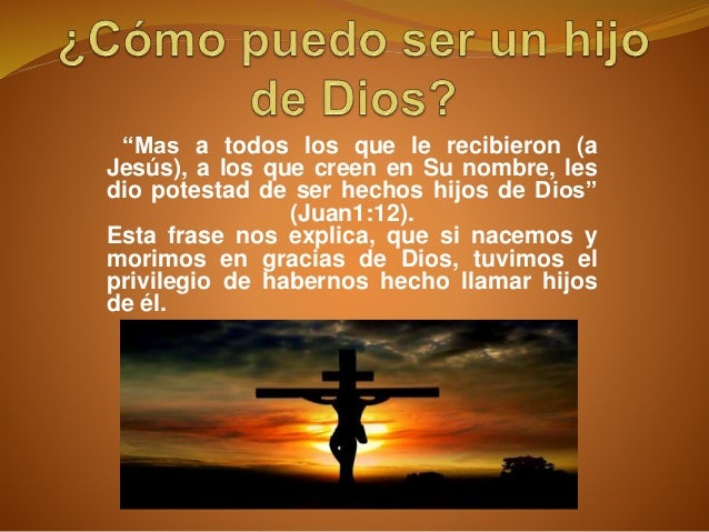 Cómo vivir como hijos de dios