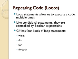 CMP1001 Loops 1 | PPT
