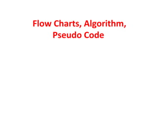 Cmp104 lec 7 algorithm and flowcharts | PPT