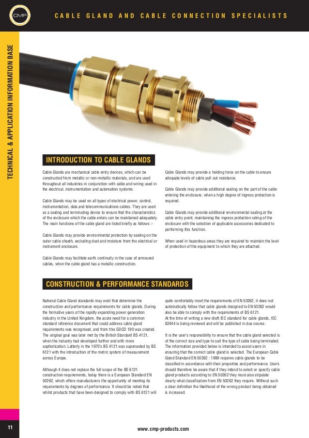 CMP Cable Glands Industrial, Hazardous Area & High Voltage