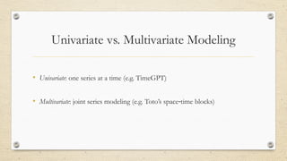Foundation Models for Time Series : A Survey | PPTX