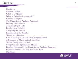 Quantitative Support Comprehensive Introduction to Decision Support Systems and Quantitative ...