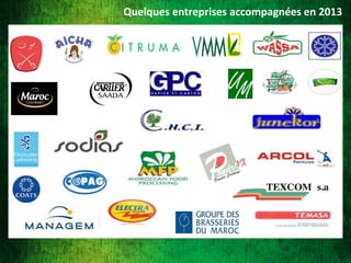 Quelques entreprises accompagnées en 2013

 