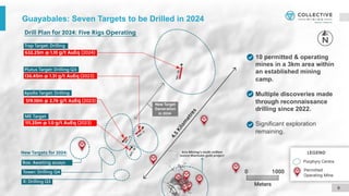 Guayabales: Seven Targets to be Drilled in 2024
9
10 permitted & operating
mines in a 3km area within
an established mining
camp.
Multiple discoveries made
through reconnaissance
drilling since 2022.
Significant exploration
remaining.
 