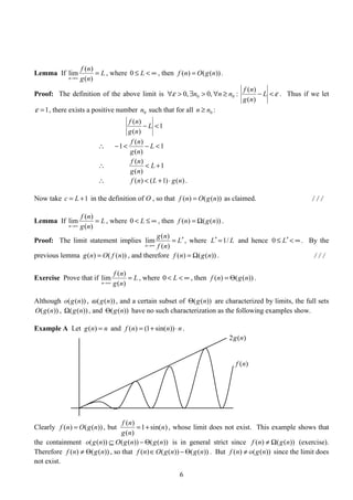 Asymptotic Growth of Functions | PDF
