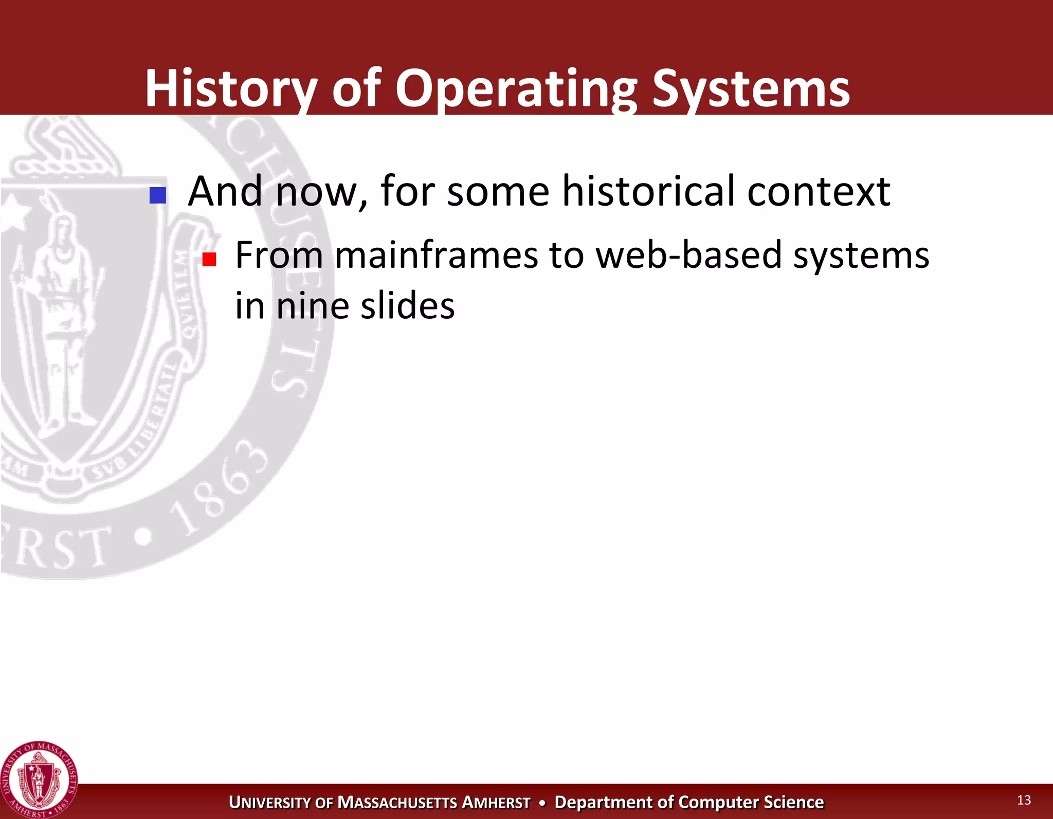 Operating Systems - Introduction