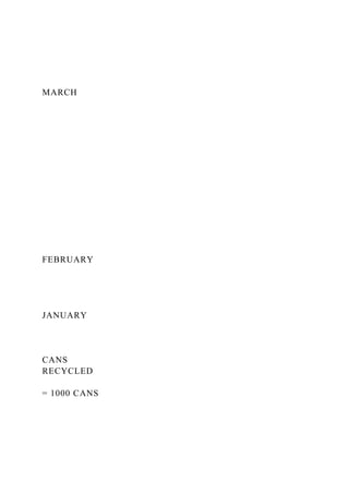 MARCH
FEBRUARY
JANUARY
CANS
RECYCLED
= 1000 CANS
 