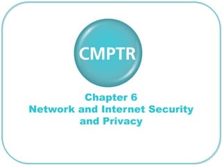Chapter 6
Network and Internet Security
        and Privacy
 