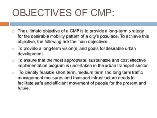 comprehensive mobality plan of vellore | PPTX