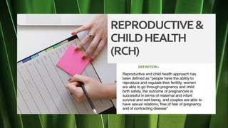 Community medicine reproductive child health | PPT