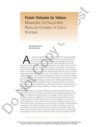 Cmr from volume to value cmr442 pdf-eng