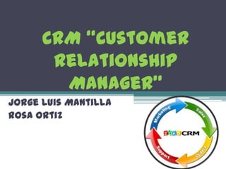CRM “Customer
       Relationship
        Manager”
Jorge Luis Mantilla
Rosa Ortiz
 