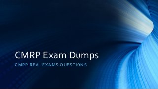 CMRP Exam Dumps
CMRP REAL EXAMS QUESTIONS
 