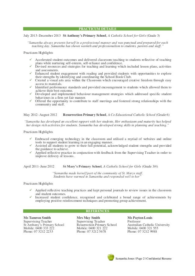 resume writing samples