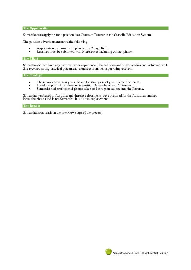 resume writing samples