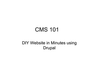 CMS 101 ,[object Object]