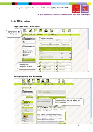 Les systèmes de gestion de contenus des sites Internet ou CMS | PDF
