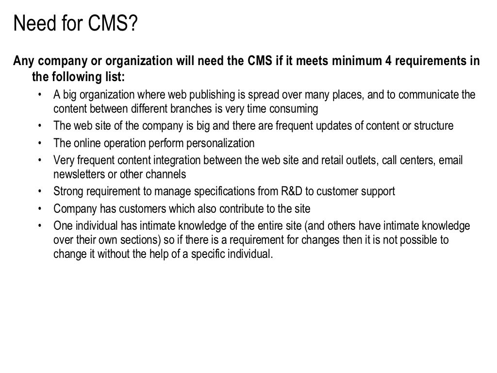 Content Management System