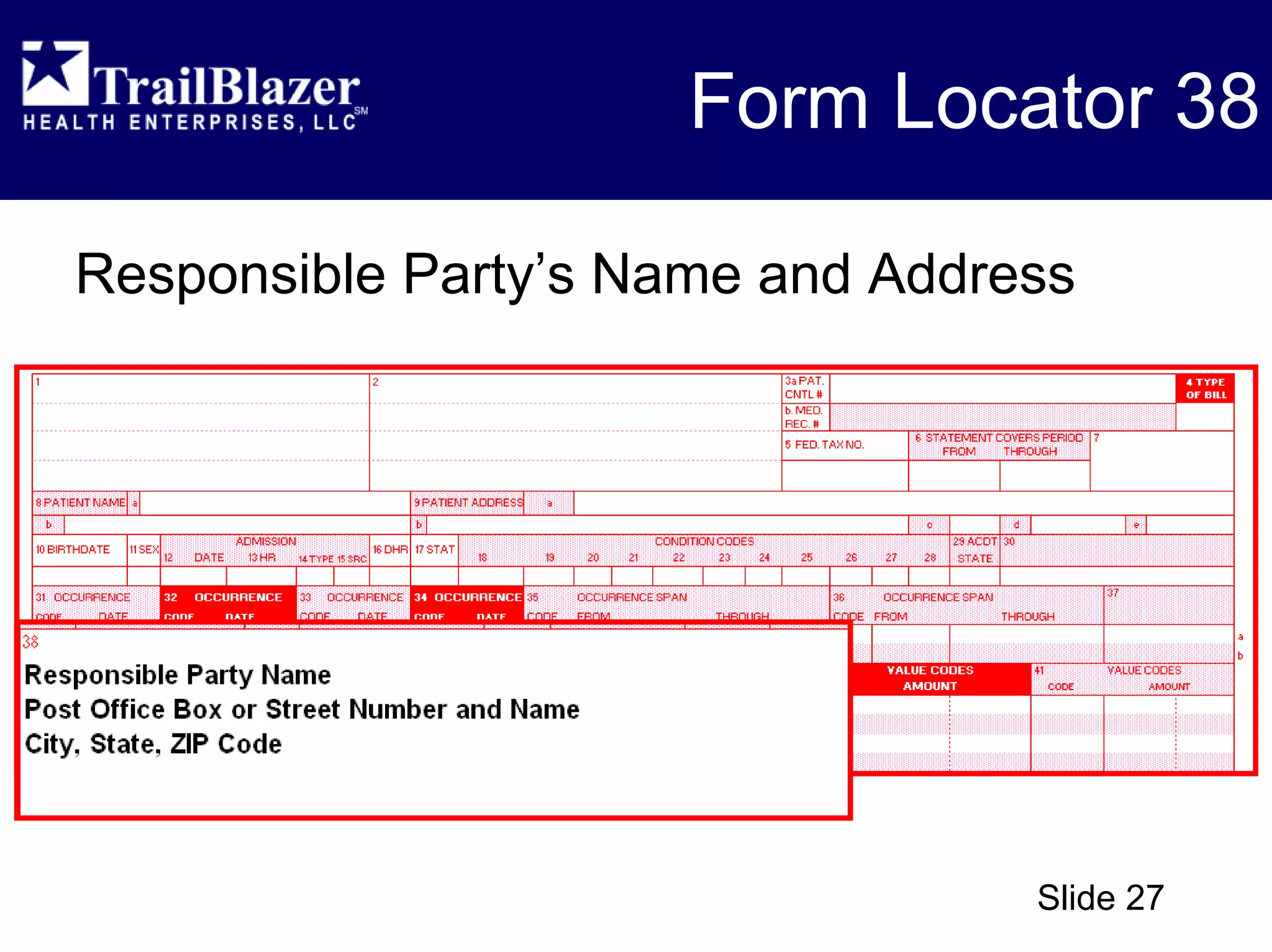 CMS 1450 (UB-04) - Overview