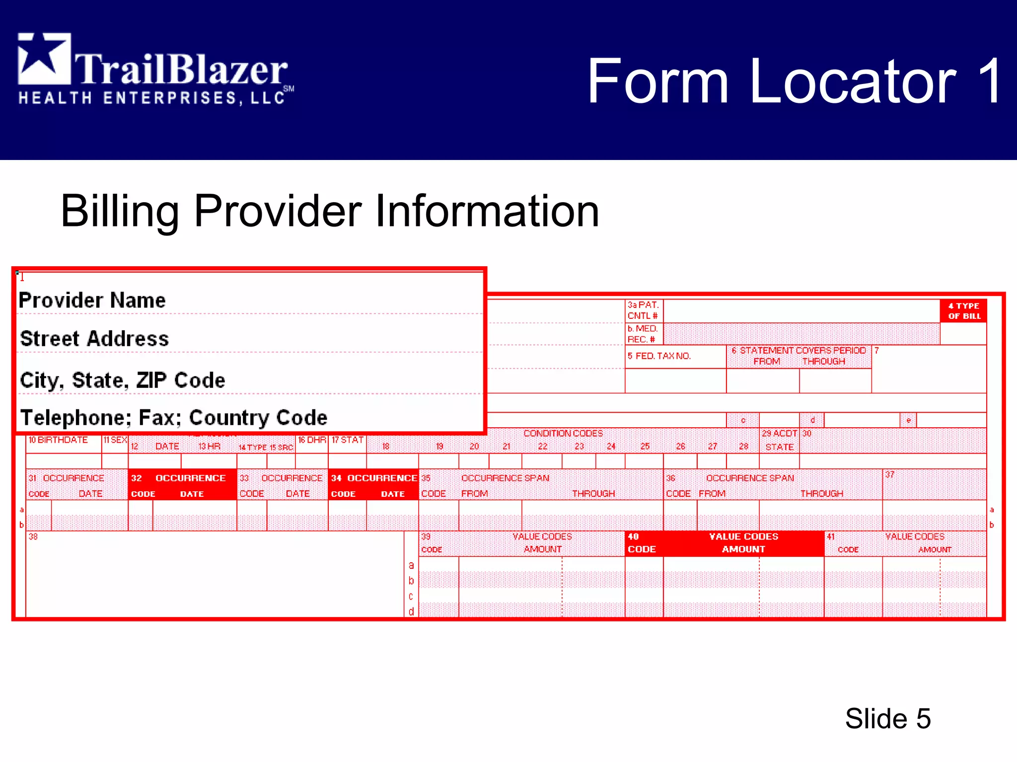CMS 1450 (UB-04) - Overview