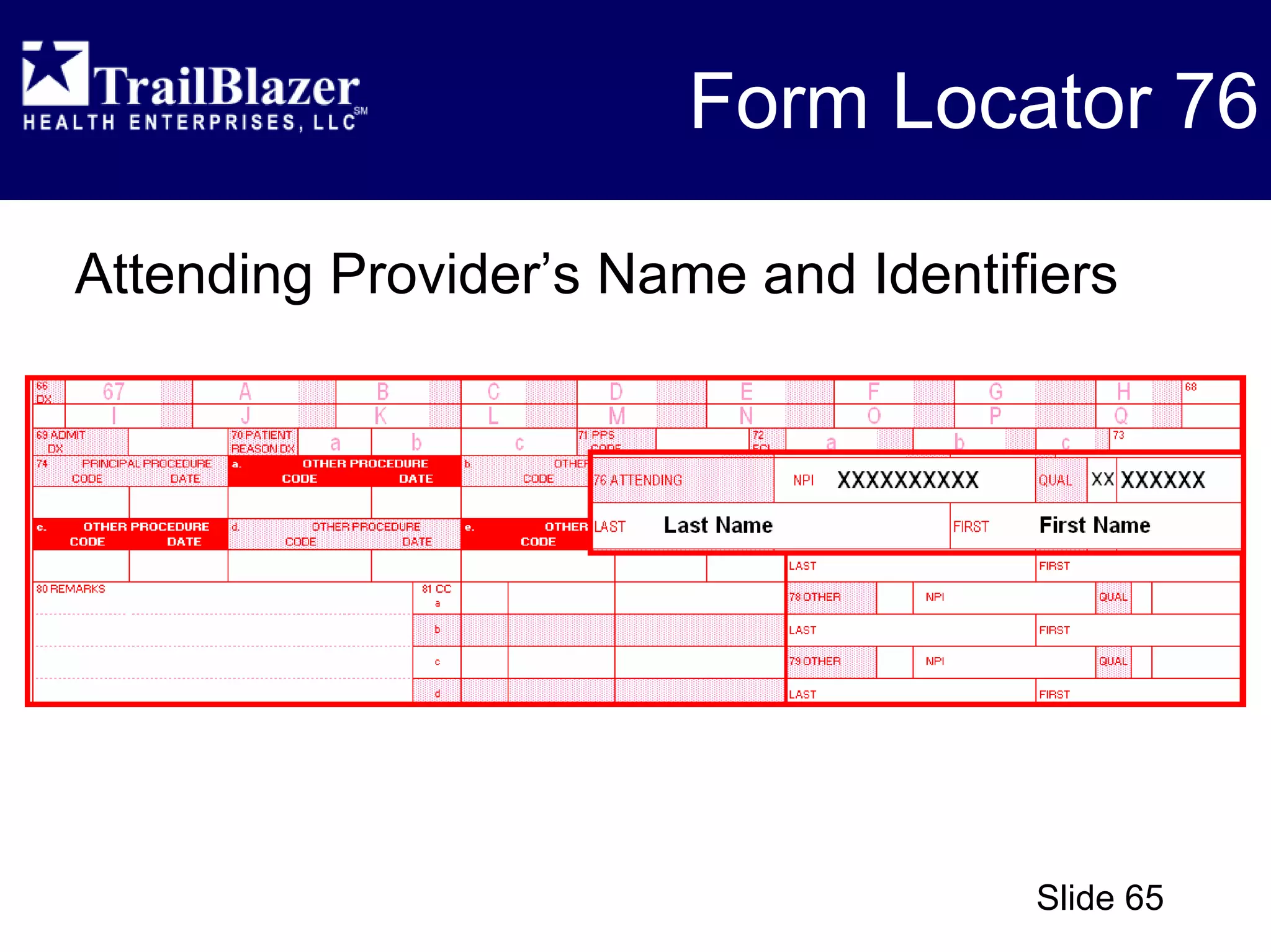 CMS 1450 (UB-04) - Overview