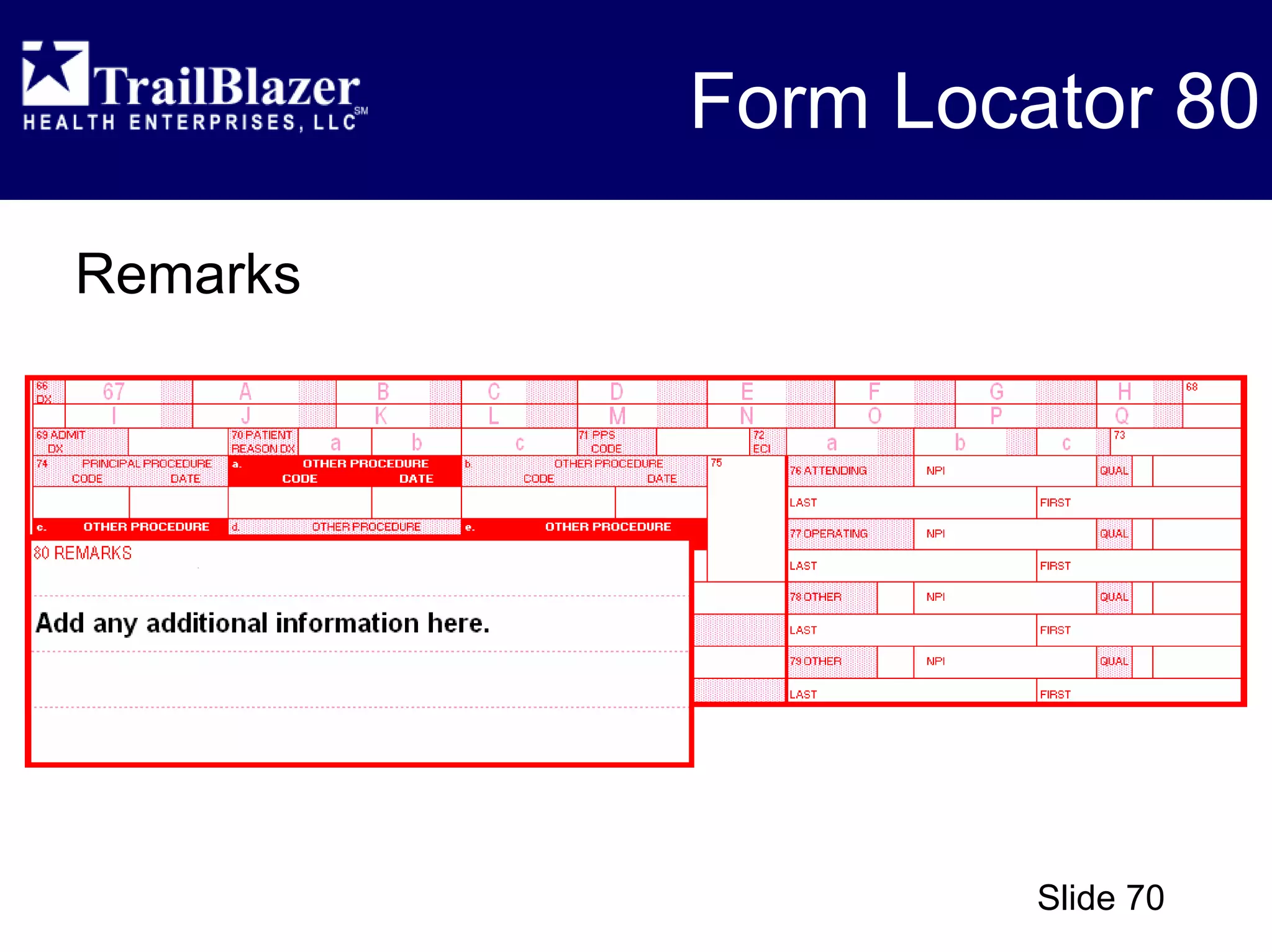 CMS 1450 (UB-04) - Overview