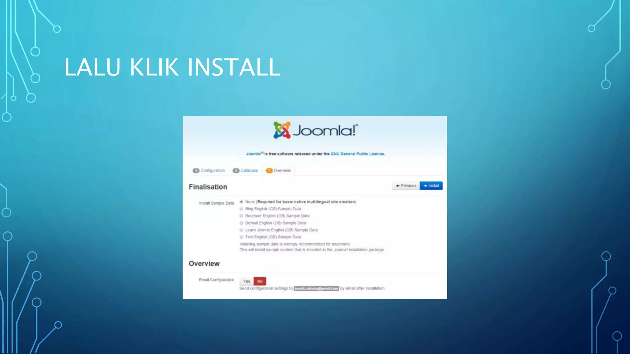 LALU KLIK INSTALL
 