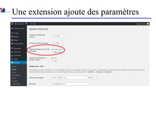 Une extension ajoute des paramètres
 