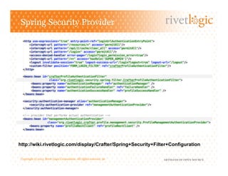 ARTISANS OF OPEN SOURCECopyright © 2013. Rivet Logic Corporation. All rights reserved. 36
Spring Security Provider
http://...