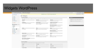 Widgets WordPress
 