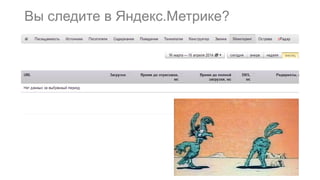 Вы следите в Яндекс.Метрике?
 