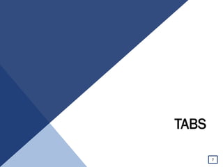 TABS
7
 