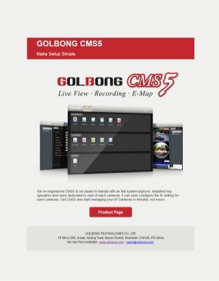 GOLBONG CMS5 - Make Setup Simple
