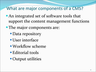 Cms an overview | PPT