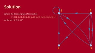 CMSC 56 | Lecture 14: Representing Relations | PPTX