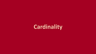 Cardinality
 