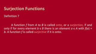 CMSC 56 | Lecture 9: Functions Representations | PPTX