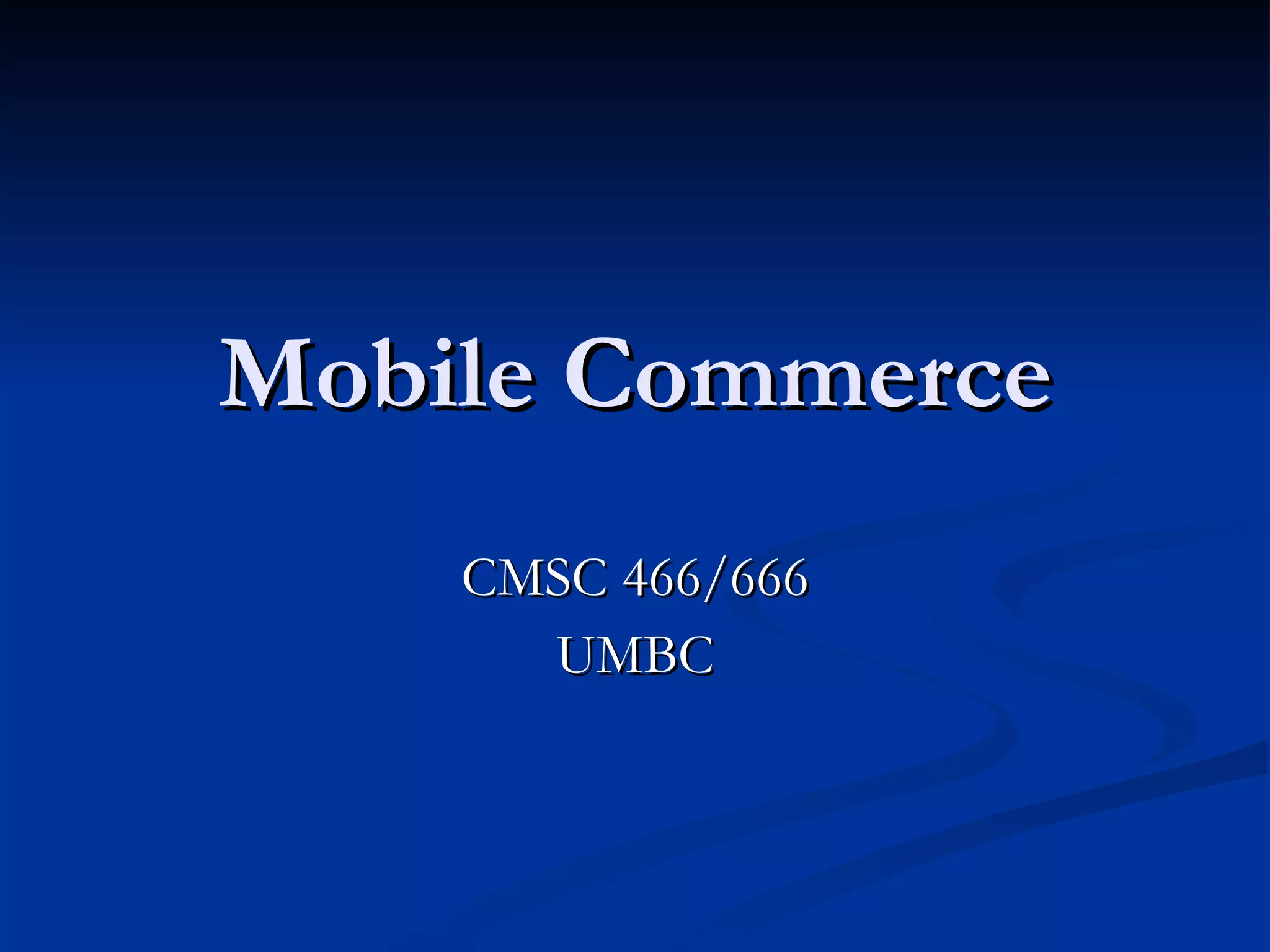 Cmsc666 Mc | PPT
