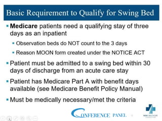 CMS CAH Swing Bed Requirements and Changes | PDF