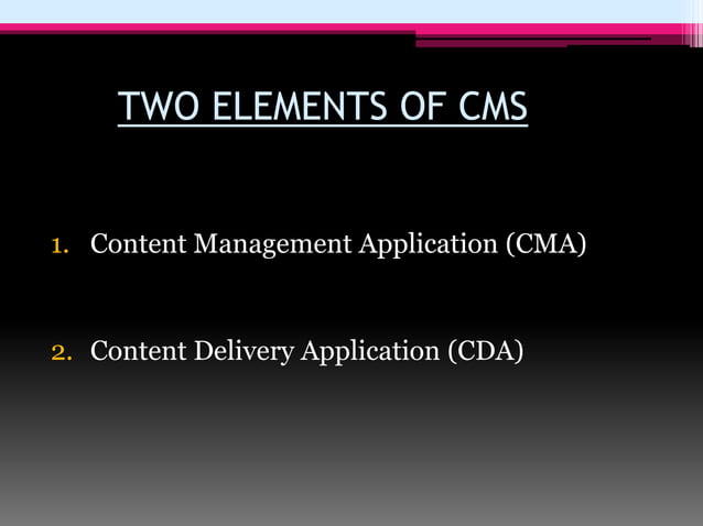 Content Management System - CMS | PPTX | Web Development | Internet