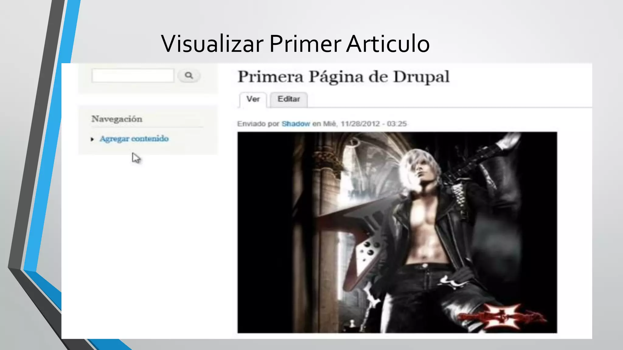 Visualizar Primer Articulo
 