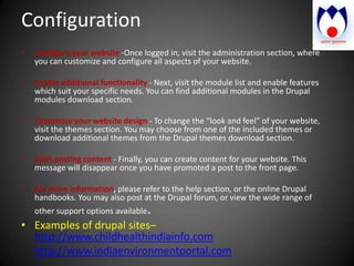 Cms drupal installation & configuration anil mishra | PPSX
