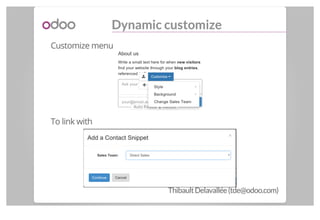 Odoo - CMS dynamic widgets | PDF