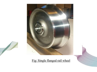 Fig: Single flanged rail wheel
 