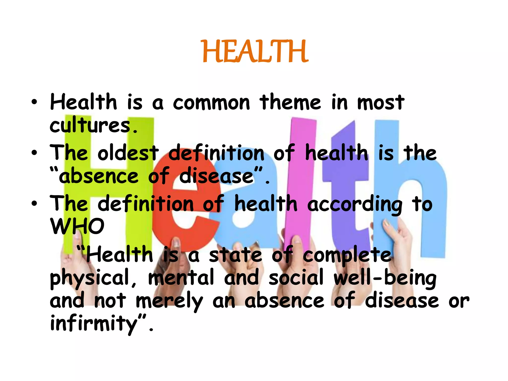Changing concepts of health pptx