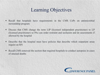 CMS Hospital Improvement FINAL Rules on Nursing, Medical Records ...