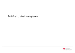 i-KOS on content management
 